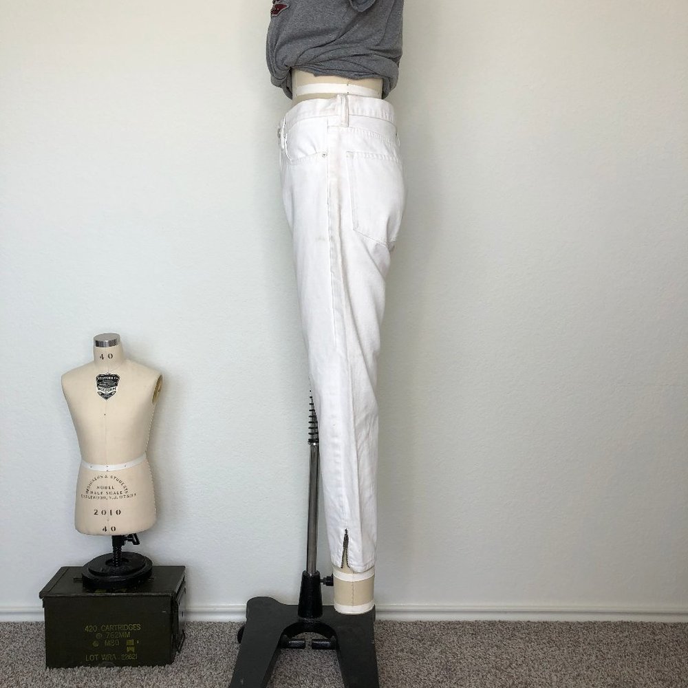 AllSaints Jasper Denim Jeans Cropped Ankle Zip - Picture 4 of 12